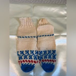 handmade, completely handmade, never used, immaculate socks